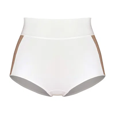 Monique Morin Lingerie Women's White Core Shorty Crystal