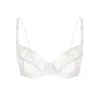 Monique Morin Lingerie Women's White Moonstruck Balconette Bra Crystal