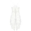 Monique Morin Lingerie Women's White Moonstruck Chemise Crystal