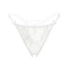 Monique Morin Lingerie Women's White Moonstruck Thong Ouvert Crystal