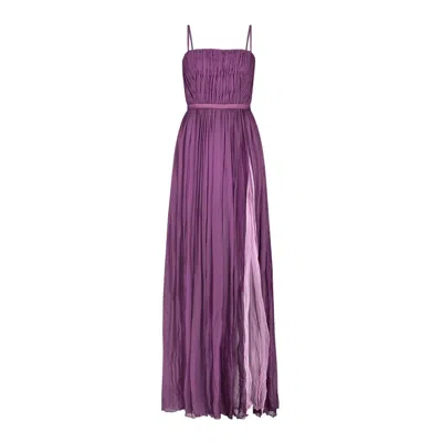 Monique Singh Women's Pink / Purple Iconic Romantic Silk Indo Western Evening Gown