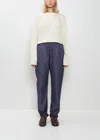 Moniquevanheist 42 Tapered Cotton Jean Trouser In Blue