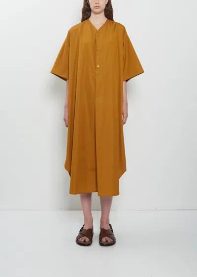 Moniquevanheist Baby Cotton V-neck Dress In Orange
