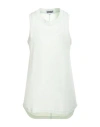 Moniquevanheist Woman Tank Top Light Green Size S Cotton