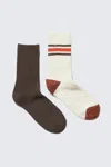 Monki 2-pack Ribbed Crew Socks