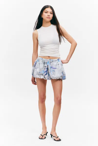 Monki Balloon Mini Cotton Skirt