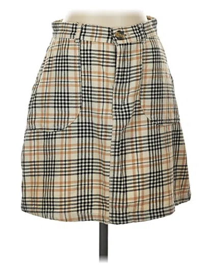 Pre-owned Monki Casual Skirt In Tan