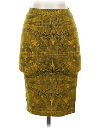 Pre-owned Monki Casual Skirt In Yellow