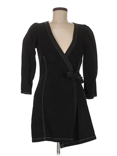 Pre-owned Monki Coat In Black