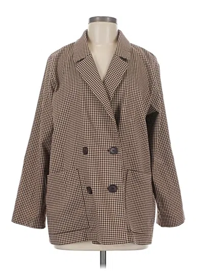 Pre-owned Monki Coat In Brown