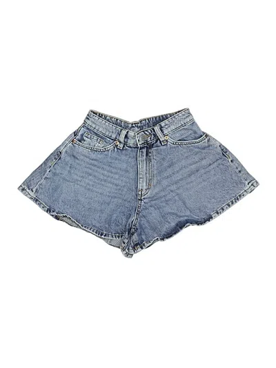Pre-owned Monki Denim Shorts In Blue
