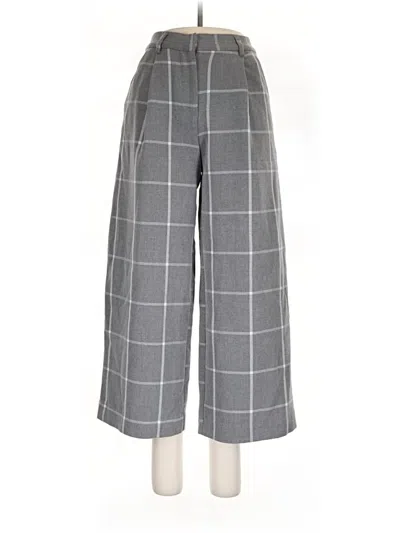 Pre-owned Monki Dress Pants In Gray
