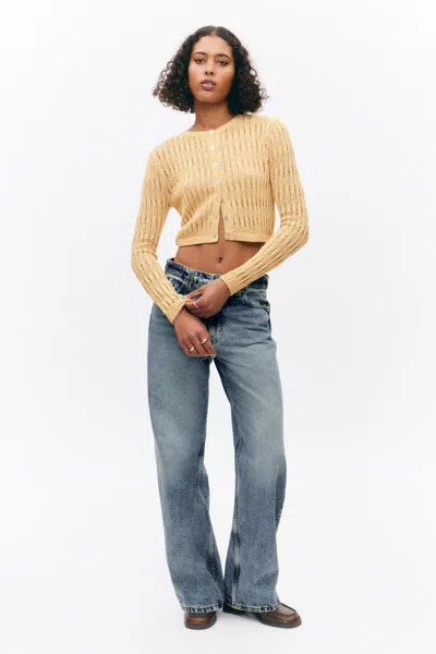 Monki Fitted Long-sleeved Knitted Cardigan