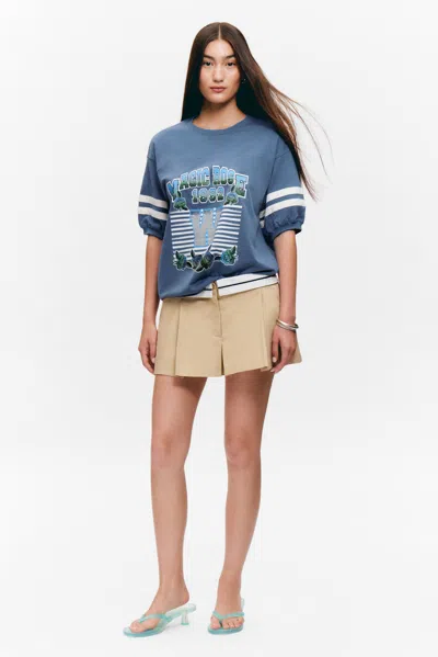 Monki Graphic Short-sleeved Varsity T-shirt