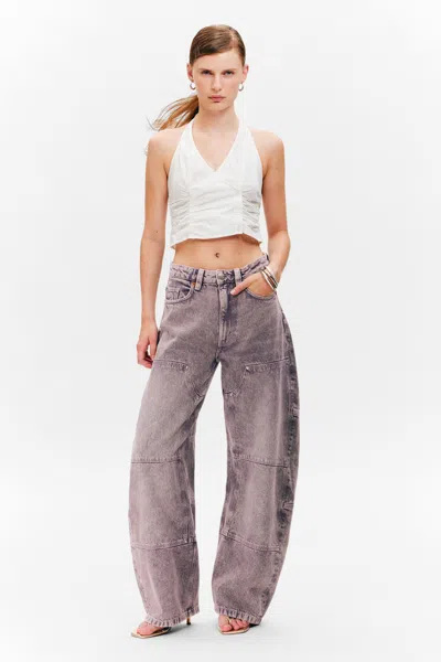 Monki High Waisted Cocoon Leg Jeans