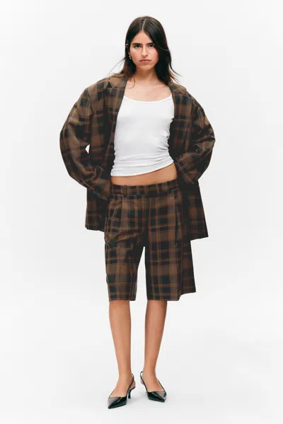 Monki Knee-length Suiting Shorts