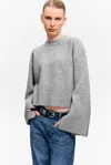 Monki Knitted Oversized Sweater In Gray