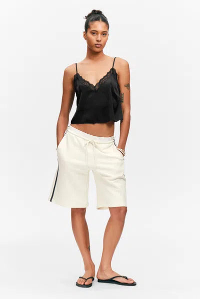 Monki Lace Satin Strap Top