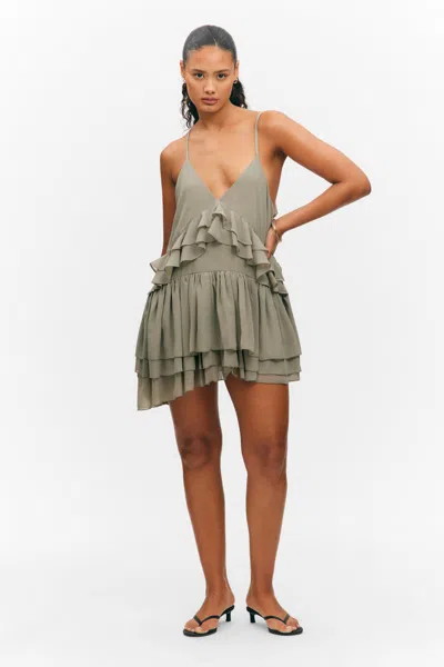 Monki Layered Ruffled Mini Cami Dress