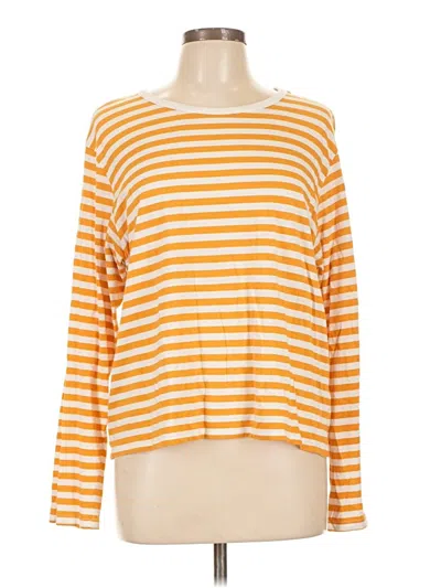 Pre-owned Monki Long Sleeve T-shirt In Orange