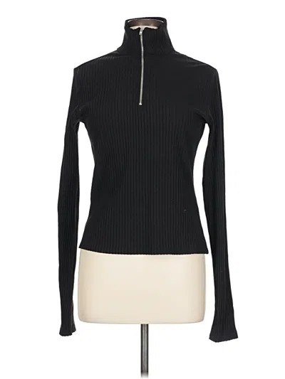 Pre-owned Monki Long Sleeve Turtleneck In Black