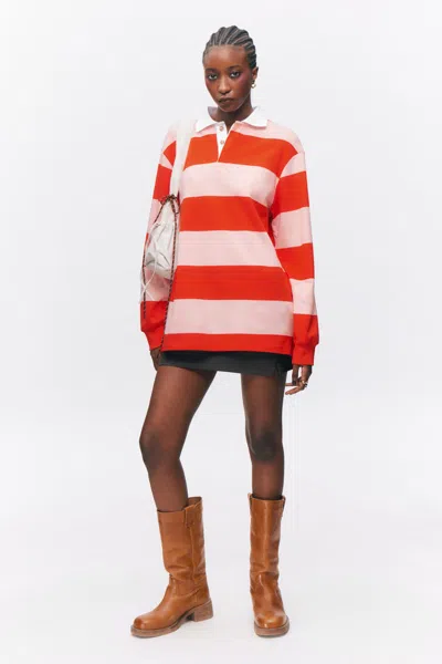Monki Long-sleeved Rugby Mini Dress