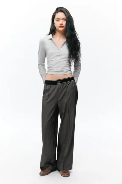 Monki Loose Elastic Suiting Trousers