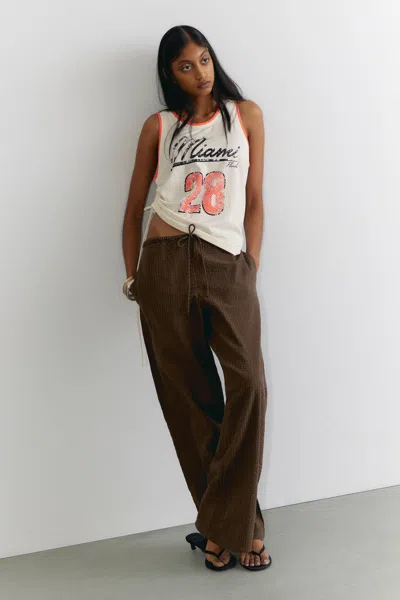 Monki Low-rise Relaxed Pull-on Trousers
