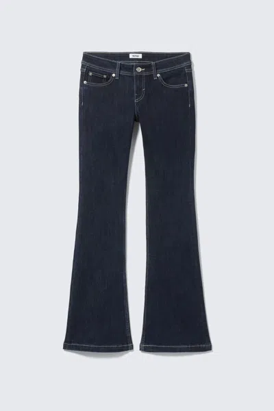 Monki Low Rise Slim Flared Leg Jeans