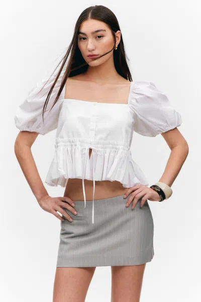 Monki Low Waisted Mini Suiting Skirt