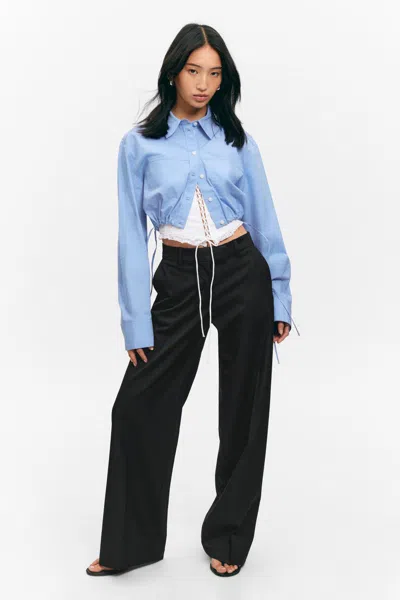 Monki Low Waisted Pleated Suiting Trousers