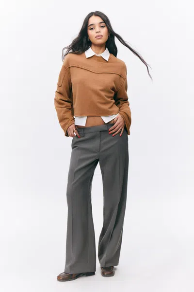 Monki Low Waisted Pleated Suiting Trousers