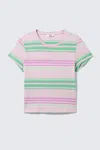 Monki Mini T-shirt In Multi