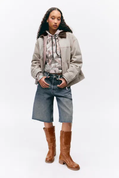 Monki Padded Cotton Canvas Jacket