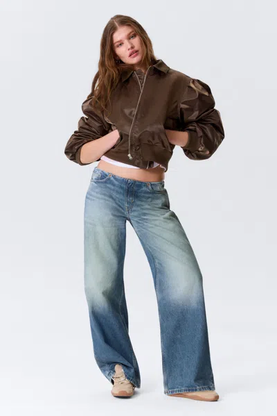 Monki Paz Low Rise No-waistband Wide Leg Jeans