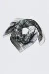 Monki Printed Square Scarf