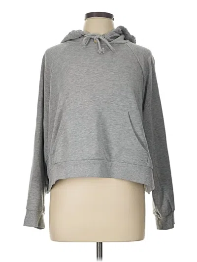 Pre-owned Monki Pullover Hoodie In Gray