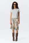 Monki Regular Fit Mini T-shirt In Gray