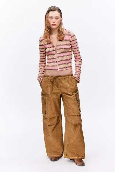 Monki Relaxed Cotton Cargo Trousers
