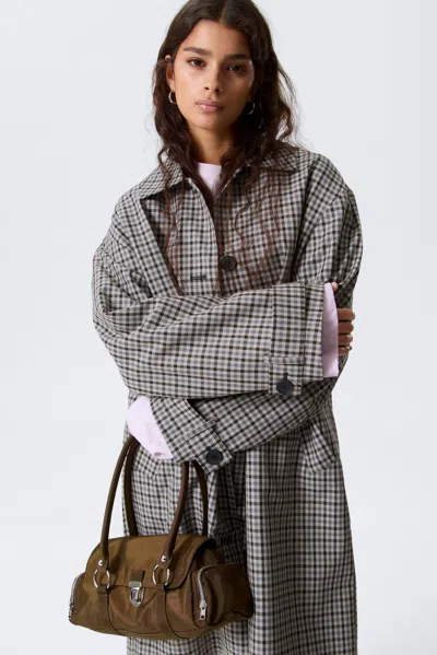 Monki Relaxed Single-breasted Car Coat