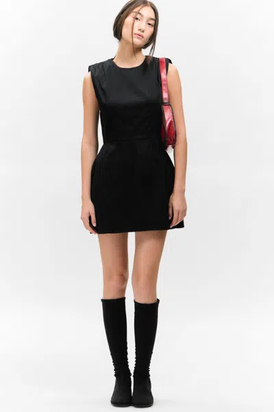 Monki Sleeveless Twill Mini Dress