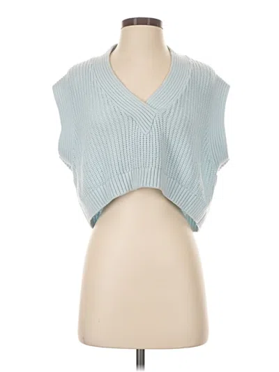 Pre-owned Monki Sweater Vest In Blue