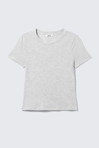 Monki Tight Mini T-shirt In White
