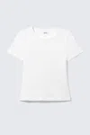 Monki Tight Mini T-shirt In White