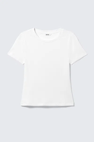 Monki Tight Mini T-shirt In White