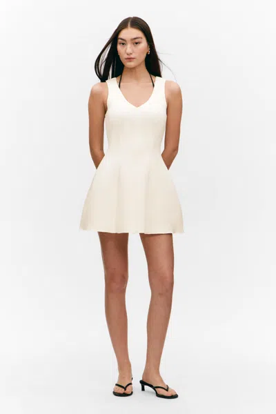 Monki V-neck Fit-and-flare Tank Dress