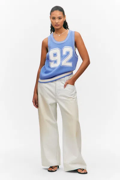 Monki Varsity Knitted Tank Top
