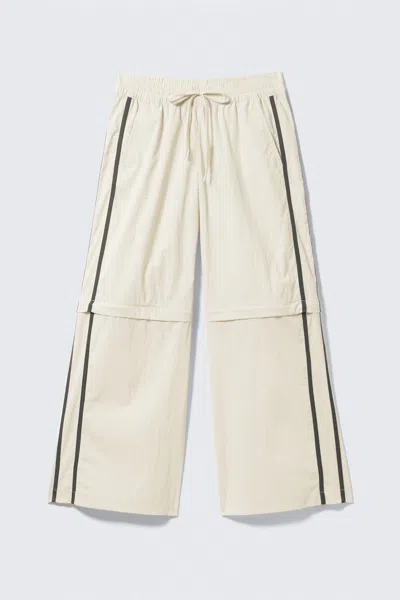 Monki Zip-off Nylon Track Trousers