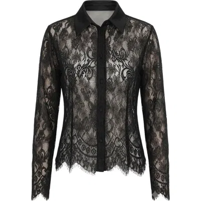 Monlicia Lina Lace Shirt In Black