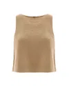 Monlicia Women's Brown Lena Linen Top - Dark Beige In Brown